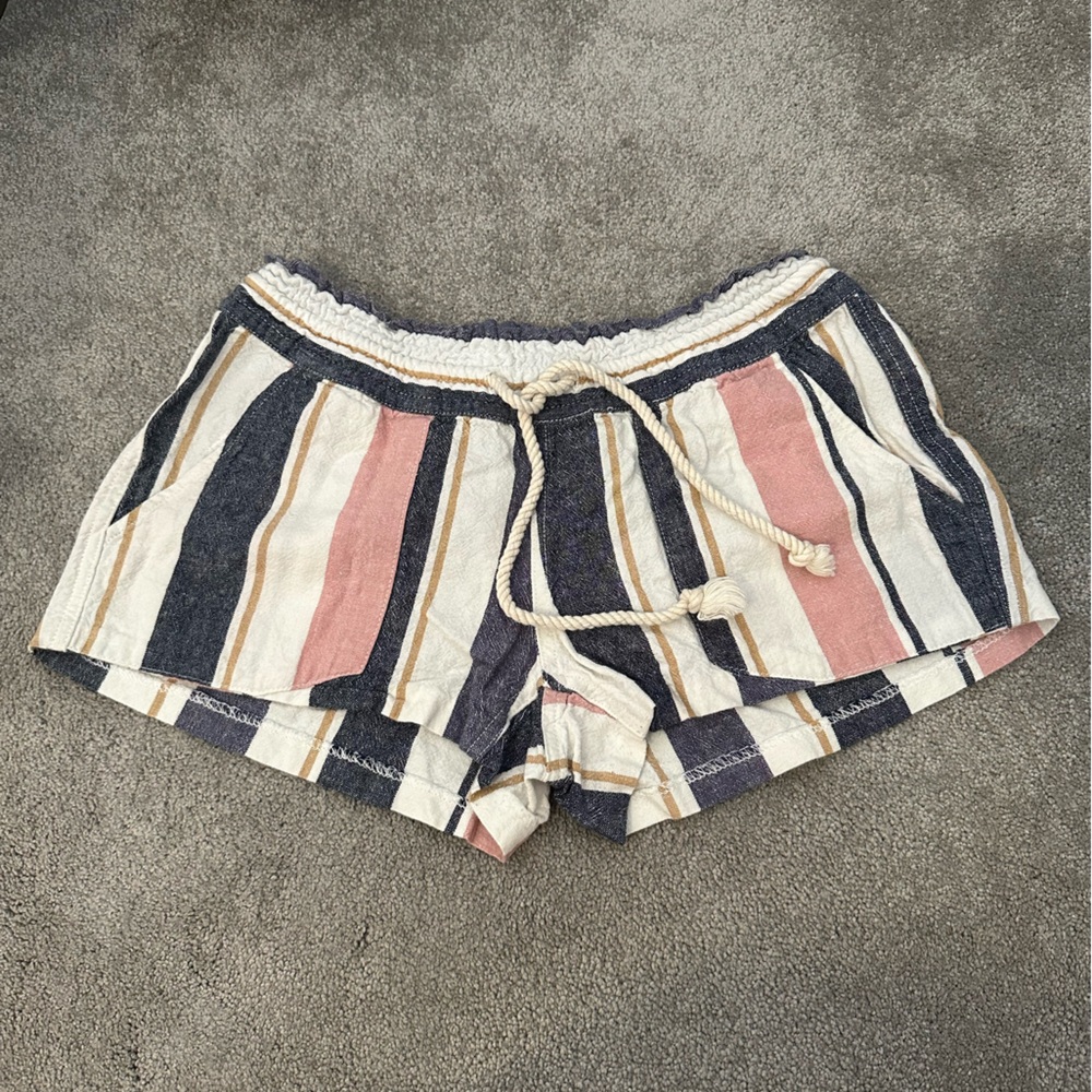 Roxy Striped Shorts - Pink, Blue, Cream